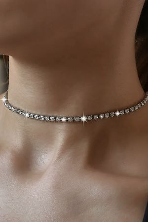 Laundry B Tennis Necklace Silver